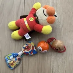 アンパンマン ヘアゴム　セット　リボン　ぬいぐるみ ドキンちゃん