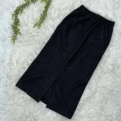 FOUND GOOD ダークグレー スリット入りタイトスカート S