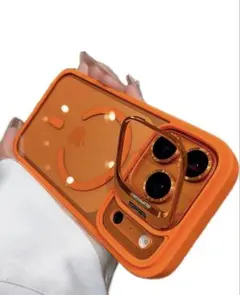 未開封 iPhone 17 Pro用 MagSafe対応 透明ケース オレンジ