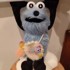 ハンドメイド　パペットスンスン　ぬいぐるみ用　お花のモチーフ　お出掛け　バッグ