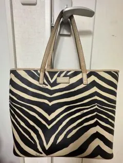coach バッグ　ゼブラ柄　2way トートバッグ