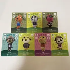 あつ森amiiboカード　ロビン　ブレンダ　ハンナ　ボブ　シャンペン　ハチ