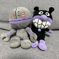 だだんだん＆バイキンマンぬいぐるみ 2体セット