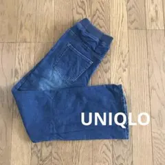 【美品】 ユニクロ/UNIQLO   ウエストゴム！！デニム ジーンズ　140
