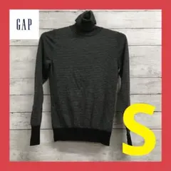 GAP ギャップ タートルネック 長袖ニット レディース S ストライプ柄