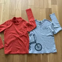 長袖シャツ　2枚セット　150㎝　ユニクロ　ワールド