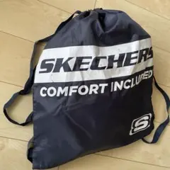 SKECHERS 巾着ナップザック　ネイビーのサムネイル