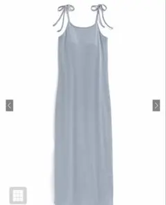 【期間限定価格】グレイル dk1204 ブルー キャミワンピース ロング