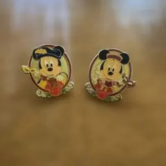 アブズバザール ピンバッジ ミッキーミニー2つセット