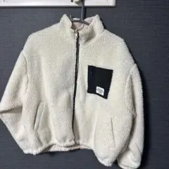 ボアフリースジャケット ホワイト リバーシブル