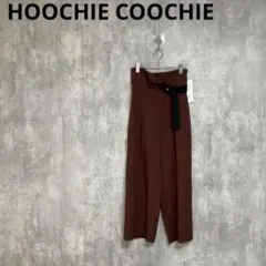 新品　HOOCHIE COOCHIE　ハイウエストベルテッドワイドパンツ　38のサムネイル