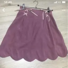 スカート　リボン　ピンク