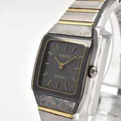 稼働品 RADO ラドー レディース腕時計 ダイヤスター 角型 コンビ