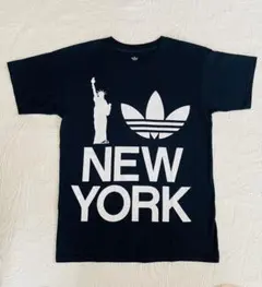 adidas NEW YORK 自由の女神 Tシャツ　メンズS ネイビーのサムネイル