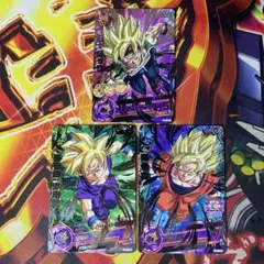 ドラゴンボールヒーローズ UP1 プロモ 3枚セット 孫悟空 孫悟飯 バーダック