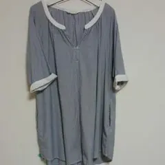 スタジオクリップ　ストライプチュニックワンピ