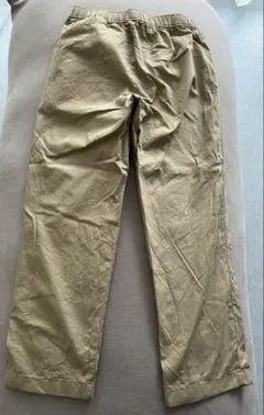 ユニクロ コットンリラックスアンクルパンツ Lサイズ ベージュ