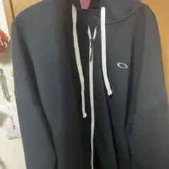 Oakley ブラック フルジップパーカー