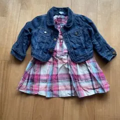 baby GAP デニムジャケットとシャツワンピ　12-18 months