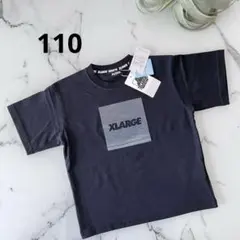 夏セール新品XLARGE KIDS立体ボックスロゴ半袖Tシャツ 接触冷感110