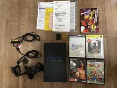 【中古品】PlayStation 2 &ソフト5本セット　SCPH-18000