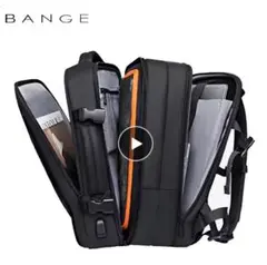BANGE ブラックバックパック 37L リュック 男性用バックパック