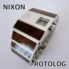 NIXON ニクソン ROTOLOG ロトログ 腕時計 木目調　ブラウンのサムネイル