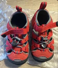 KEEN サンダル キッズ 15cm レッド