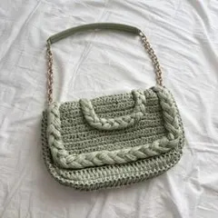 Ｈ＆M　ショルダーバッグ　ミントグリーン