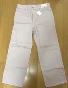UNIQLO レディース バギージーンズ ピンクのサムネイル