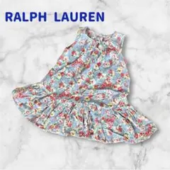Ralph Lauren フラワープリント ノースリーブワンピース