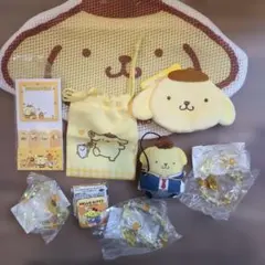 ポムポムプリン まとめ売り グッズ 文房具 9点セット ブレスレット ポーチ 等