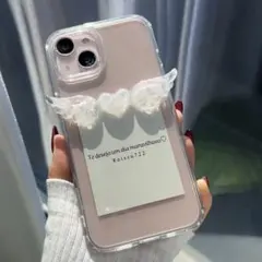 スマホケース　iPhoneケース　ハンドメイドケース　クリアケース