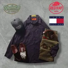 REDKAPワークシャツ × 90sトミーヒルフィガー チノパン