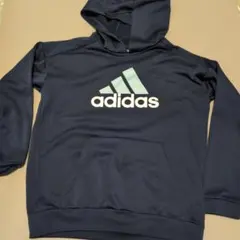 adidas ネイビー パーカー フード付き