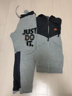 NIKE セットアップ M フード付きスウェットjust do it