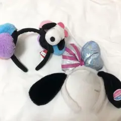 ユニバ スヌーピーカチューシャ　2点セット