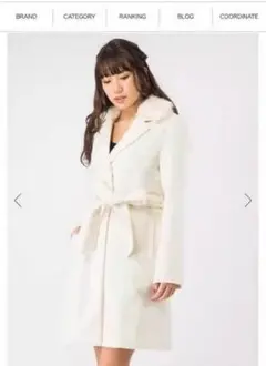 セシルマクビー 白コート CECIL MCBEE