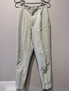 まとめ買いSALE！GU ストレッチテーパードパンツ　ライトグリーンMサイズ