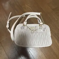 リズリサ LIZLISA キルティングリボンチャームポシェット ピンク