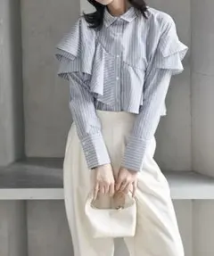 RANAN フリルデザインブラウス