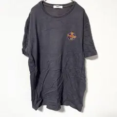 ウィゴー ベア刺繍 レディース 丸首 半袖 Ｔシャツ M 濃灰 綿 普段着のサムネイル