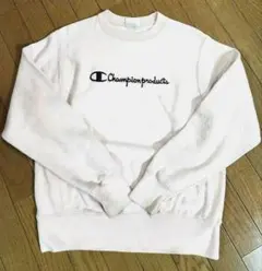 チャンピオンリバースウィーブ　刺繍ロゴ　スウェット　単色タグ　希少カラー　L相当