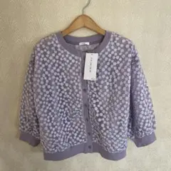 新品　タグ付　未使用　ハニーズ　Honeys カーディガン　トップス　花柄のサムネイル