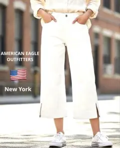 【AMERICAN EAGLE OUTFITTERS】ストレッチクロップドパンツのサムネイル