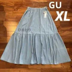 No.5136 GU ジーユー デニム ティアード スカート XLのサムネイル