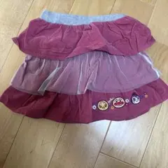 フリルスカート 100cm ピンク　アンパンマン