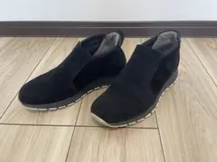 fitfit ブラック スエード スニーカーブーティ 23.5cm