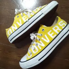 Converse NEXTAR ローカット スニーカー イエロー 4.5のサムネイル