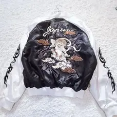 激レア BREAK OFF 90'廃盤 風雷神刺繍 スカジャン キルティング